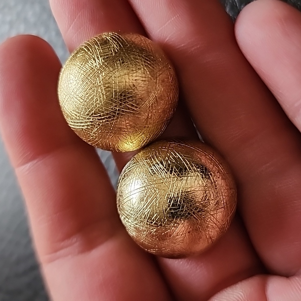 Vtg Whiting & Davis Clip On Earrings View 4